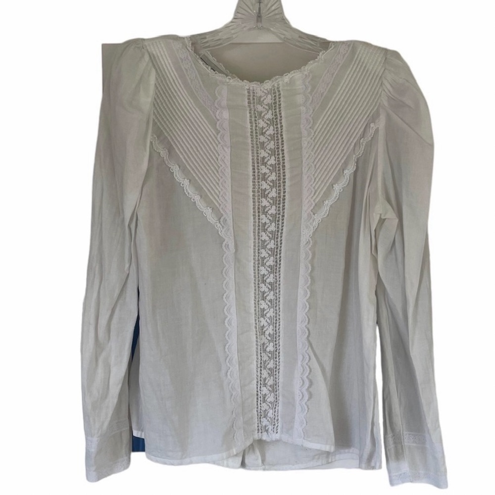 SCOTT MCCLINTOCK - VINTAGE LACE DETAIL BLOUSE